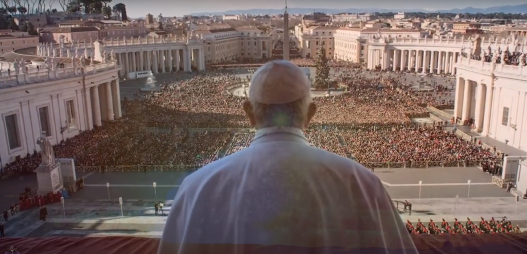 Папа Римский на площади Святого Петра